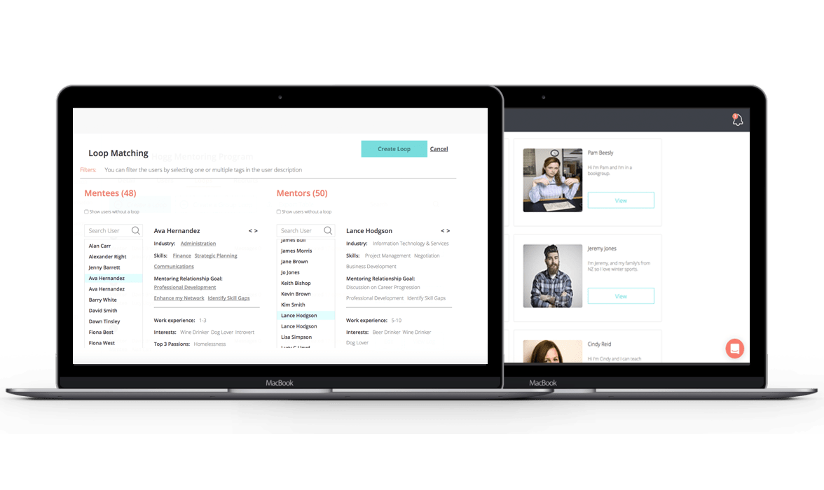 mentor software matching