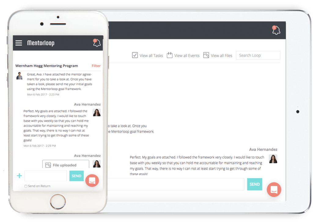 mentor live chat communication