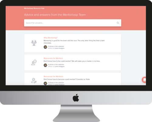 resourcehub Mentorloop mentoring resource hub