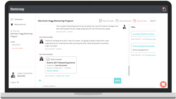 mentoring communication platform
