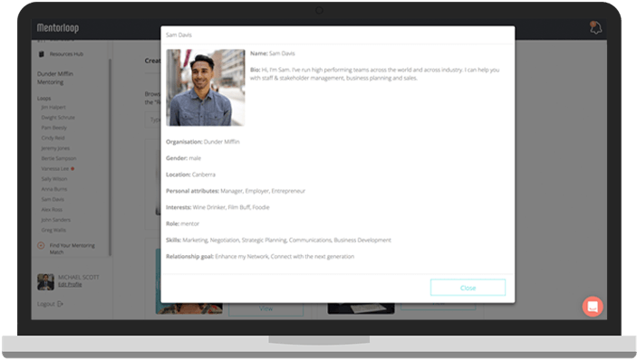 mentoring profile