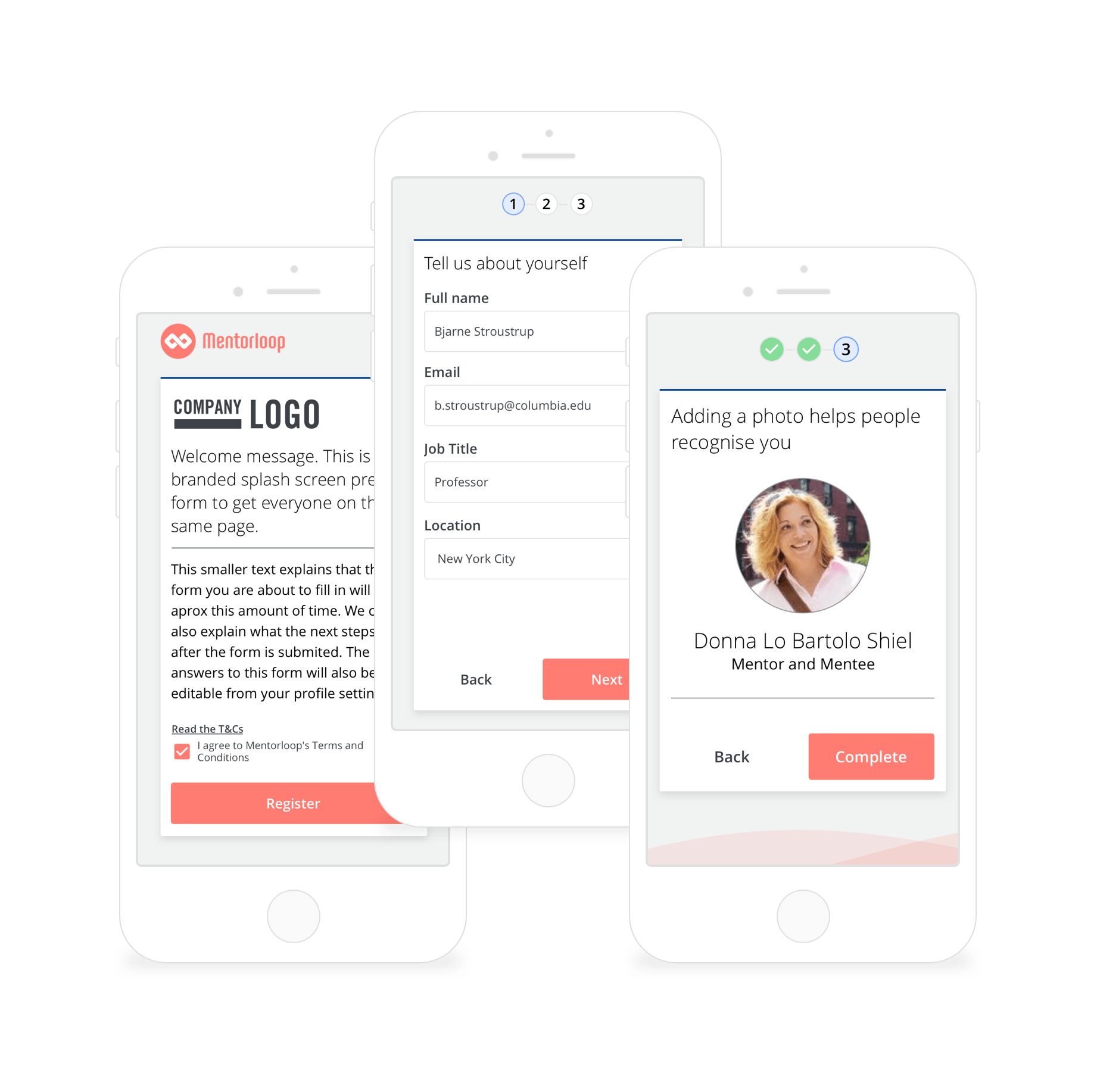 signup form