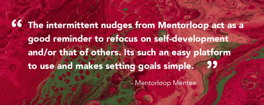Mentorloop makes setting goals, simple