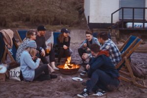 Storytelling around the campfire