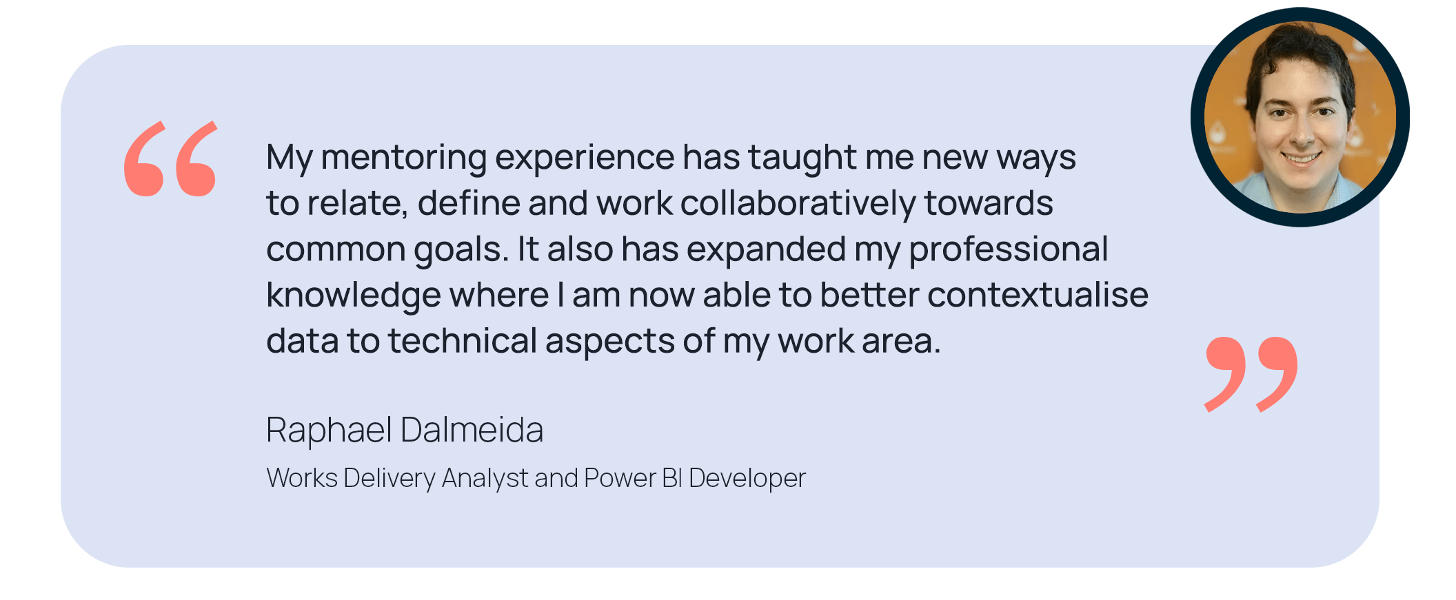 Raphael talks about mentoring