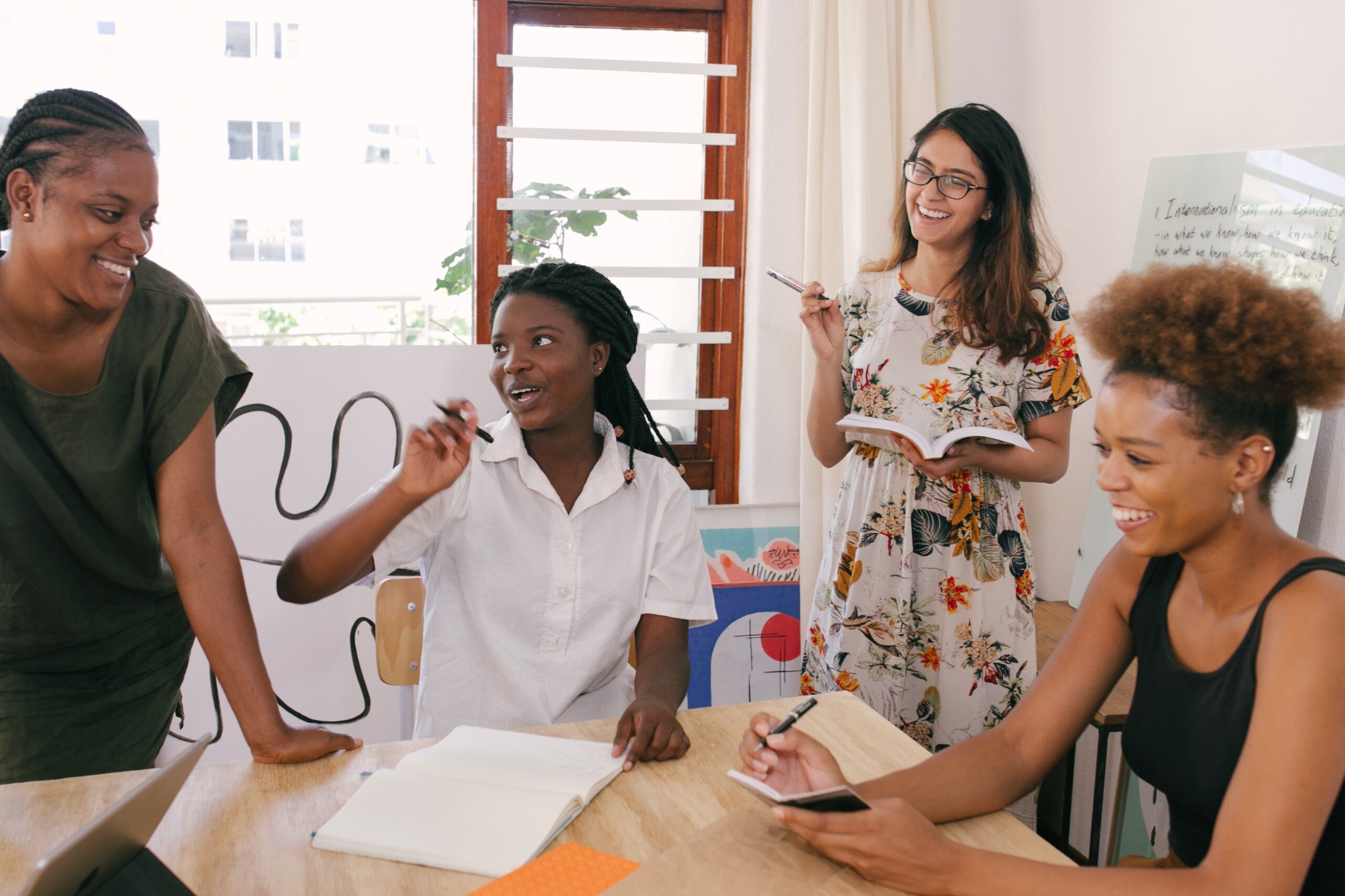 women in an office