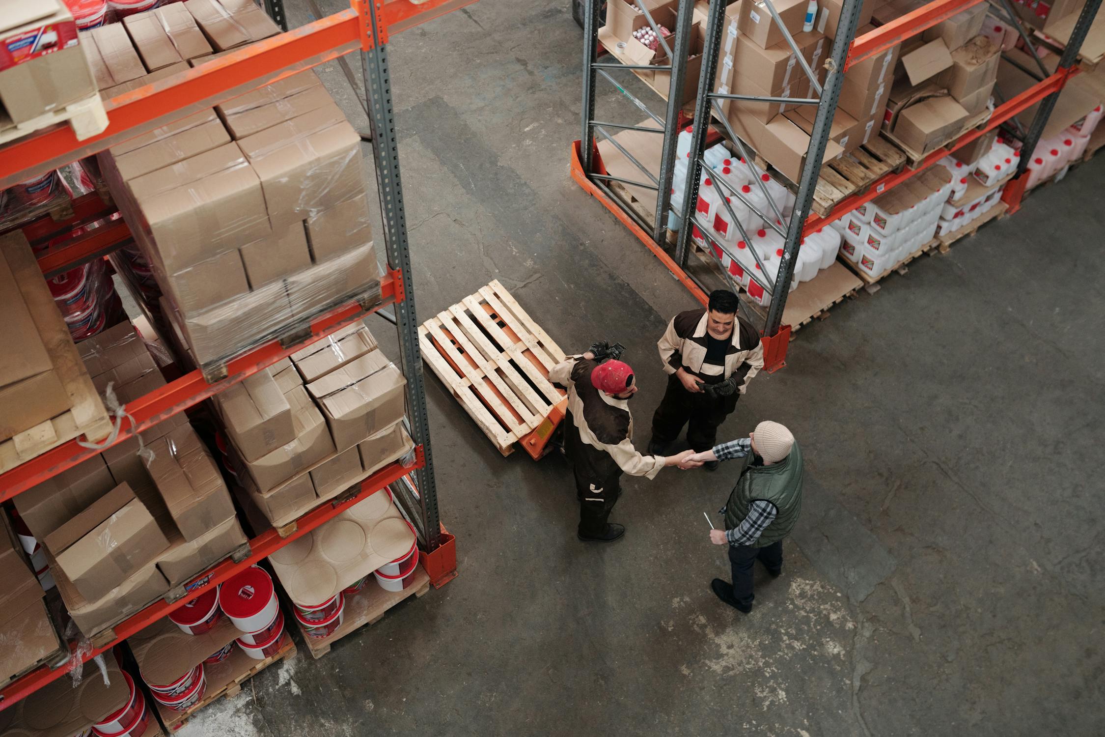 workers in a warehouse